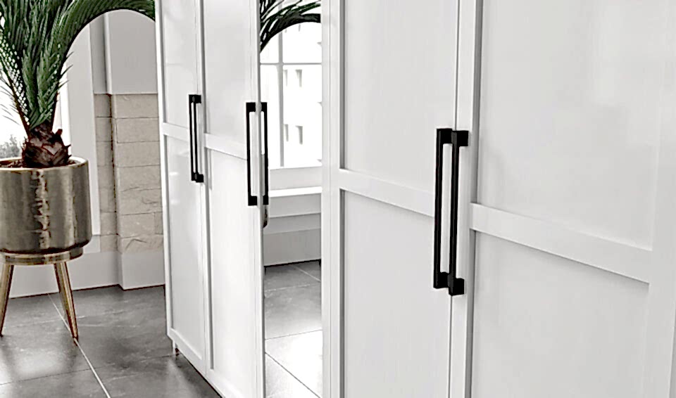 Volante Dolap Petek 4 Kapaklı Beyaz