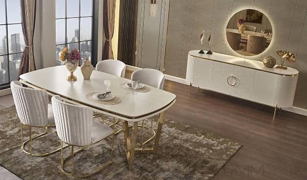 Tesla Luxury Yemek Odası Takımı