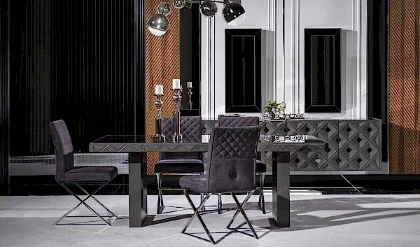 Viona Gri Yemek Odası Takımı