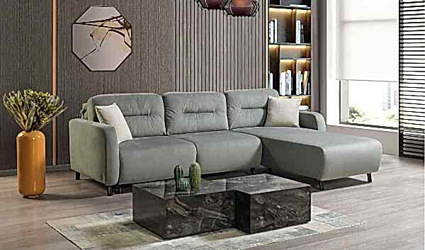 Paris Yataklı Köşe Koltuk - Gri