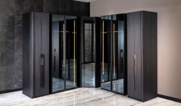 Lion Giyinme Odası - Köşe Dolap