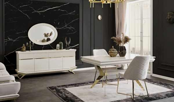 Angel Gold Yemek Odası Takımı