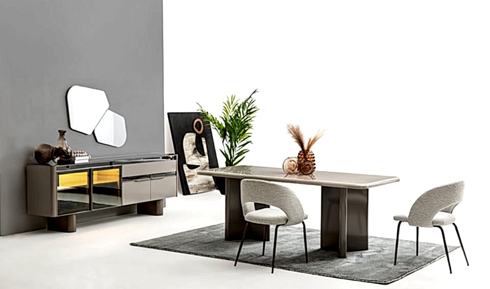 İnox Yemek Odası Takımı