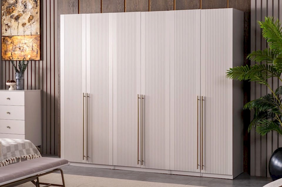 Eva 6 Kapaklı Yatak Odası Dolabı