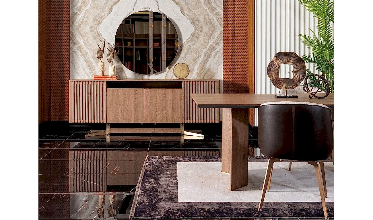 Lizbon Ahşap Yemek Odası Takımı