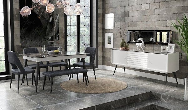 Corsa Beyaz Yemek Odası