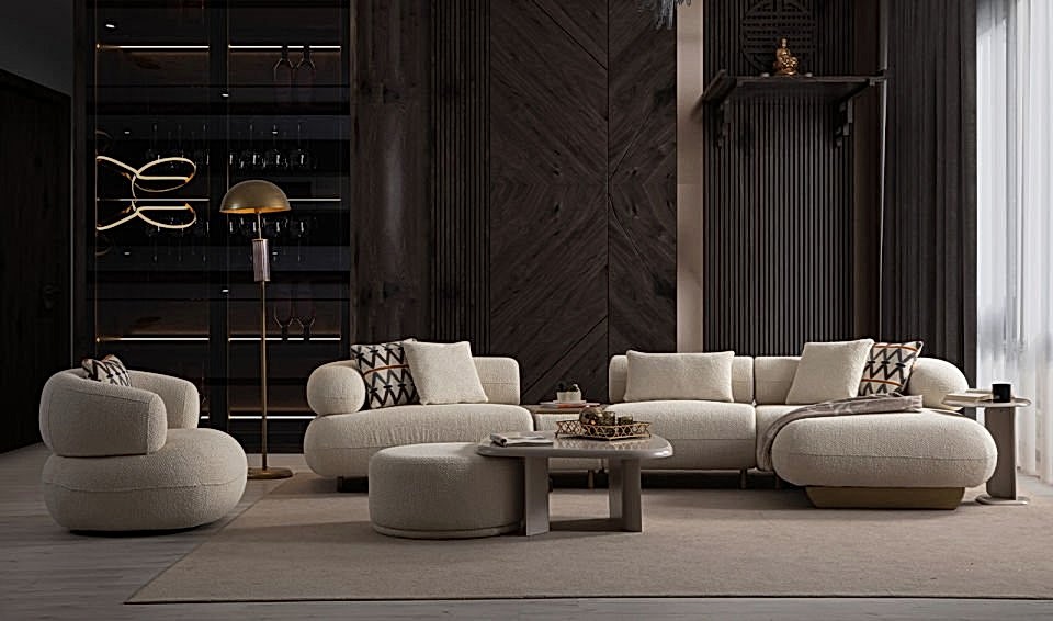 Glamour Corner Sofa Set