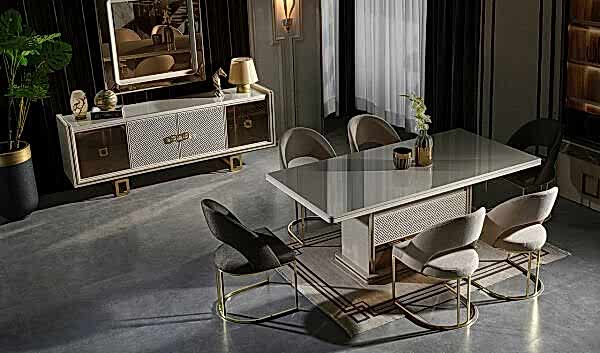 Class Yemek Odası Takımı - Gold