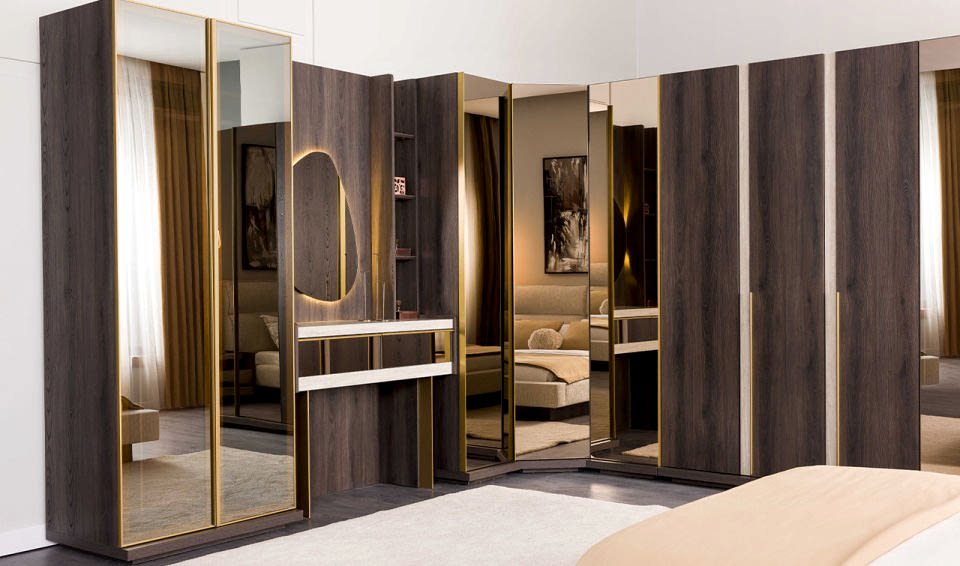 Lena Yatak Odası Takımı | Köşe Dolaplı