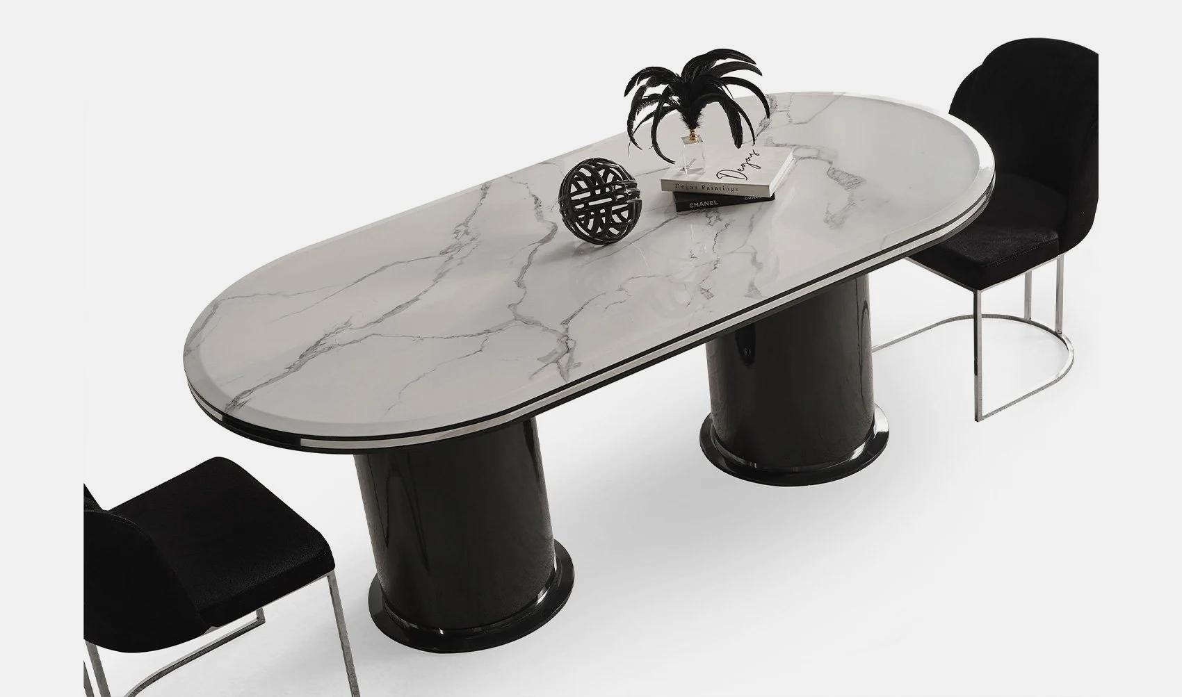 Cartier Yemek Odası Takımı | Antrasit