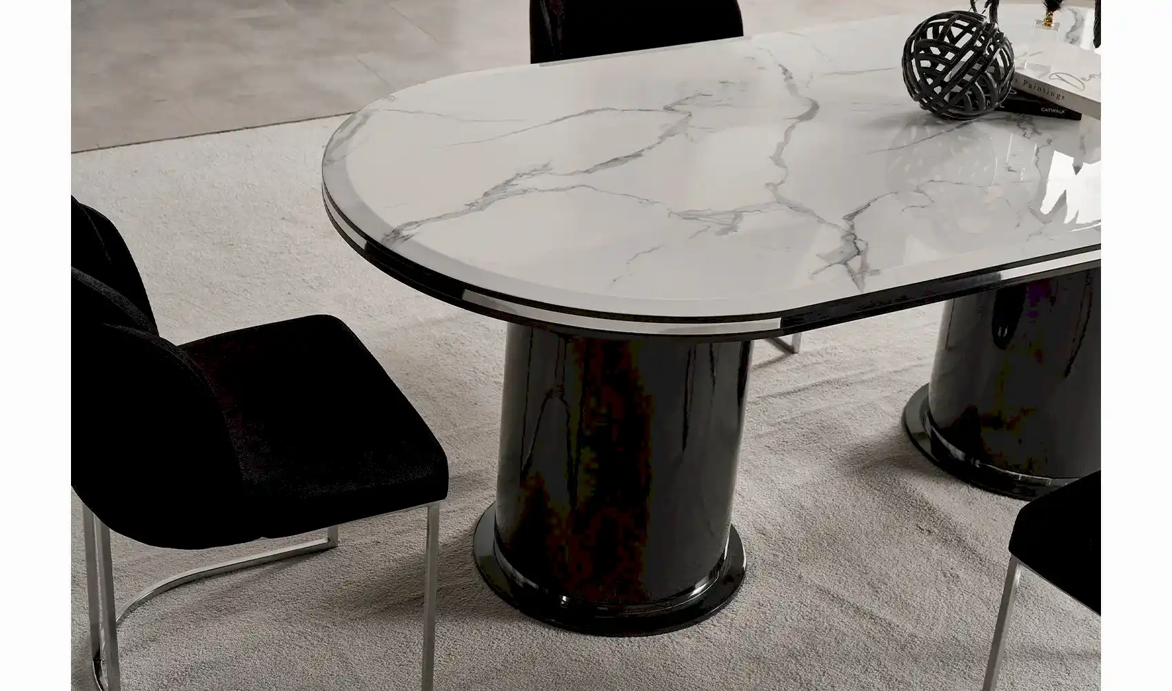 Cartier Yemek Odası Takımı | Antrasit