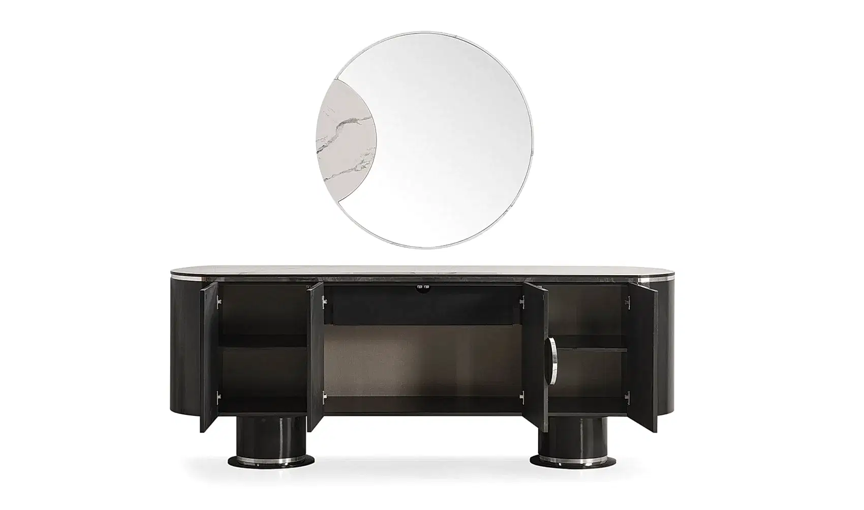 Cartier Yemek Odası Takımı | Antrasit