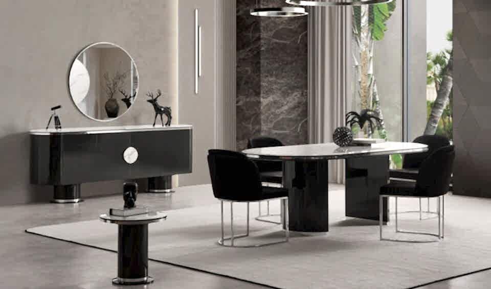 Cartier Yemek Odası Takımı | Antrasit