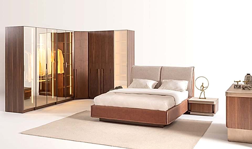 Eva Köşe Dolaplı Yatak Odası