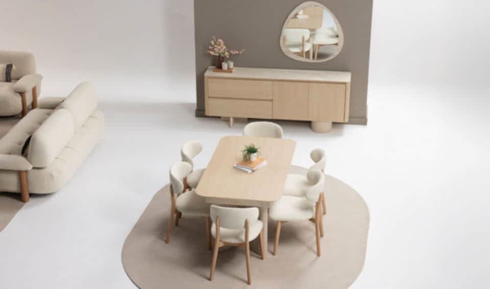 Ducha Yemek Odası Takımı | Traverten