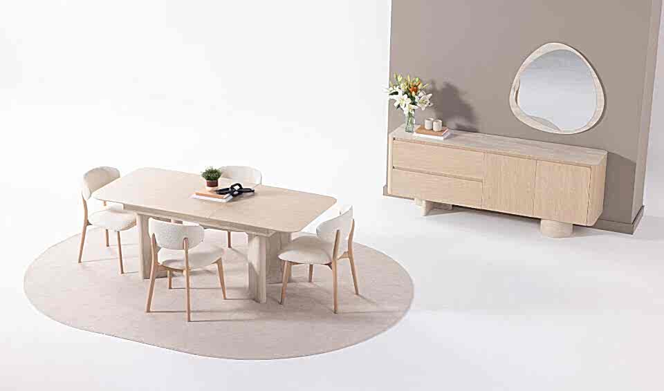 Ducha Yemek Odası Takımı | Traverten