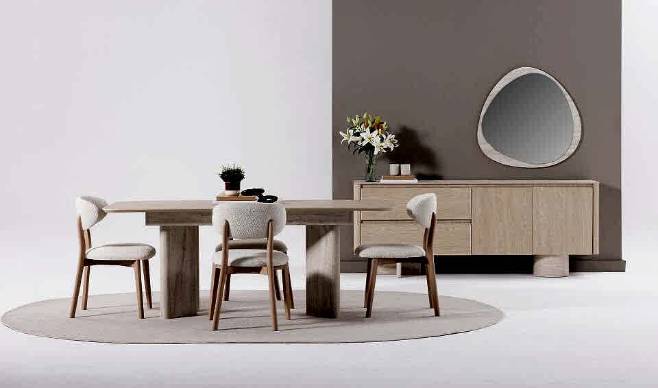 Ducha Yemek Odası Takımı | Traverten