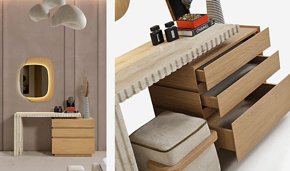 Angel Yatak Odası Takımı | Traverten