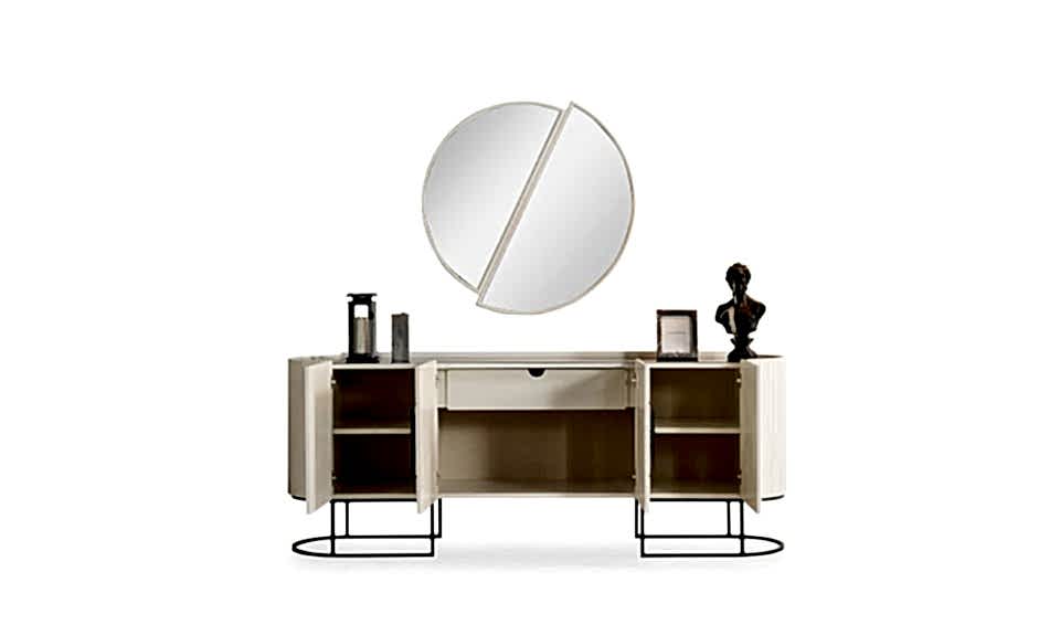 Gucci Yemek Odası Takımı - Ekru & Siyah