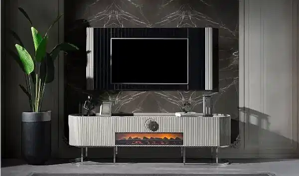 Gucci Luxury Şömineli Tv Ünitesi