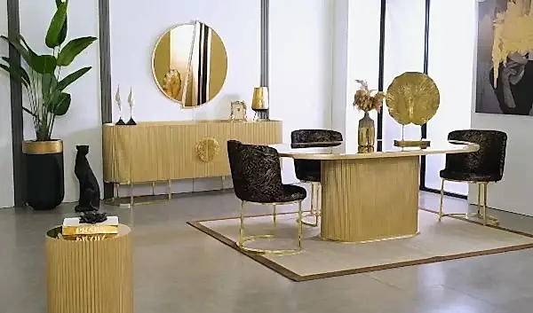 Gucci Luxury Yemek Odası Takımı - Golden